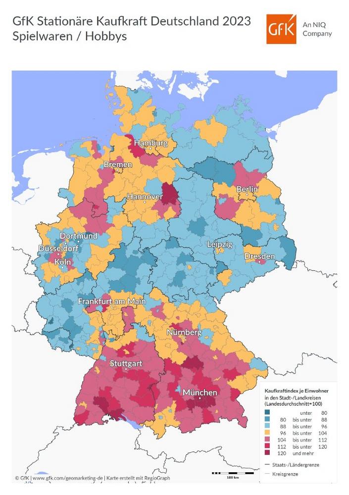 Bild Des Monats: GfK Kaufkraft Für Spielwaren & Hobbys, Deutschland ...